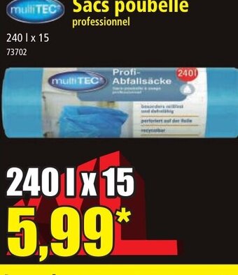 Norma Multi Tec Sacs Poubelle offre