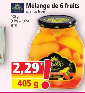 Norma Mélange de 6 Fruits offre