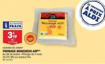 ALDI Fromage Manchego AOP offre