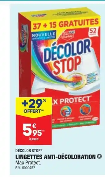 ALDI Lingettes Anti-Décoloration offre