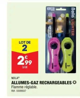 ALDI Allumes-Gaz Rechargeables offre