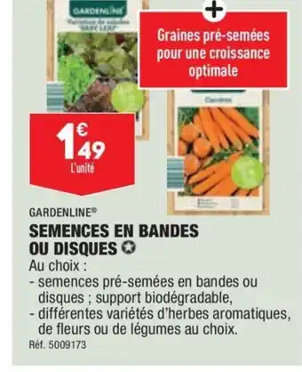 ALDI Semences en Bandes ou Disques offre