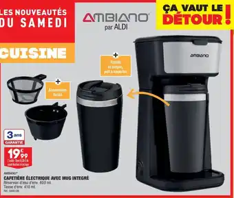 ALDI Cafetiére électrique Avec Mug Integré offre