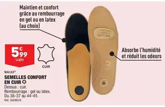 ALDI Semelles Confort En Cuir offre