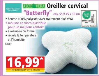 Norma Oreiller Cervical "Butterfly" offre