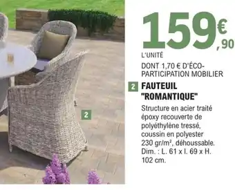 E.Leclerc Brico Fauteuil "Romantique" offre