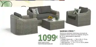 E.Leclerc Brico Salon Bas 4 Piéces offre