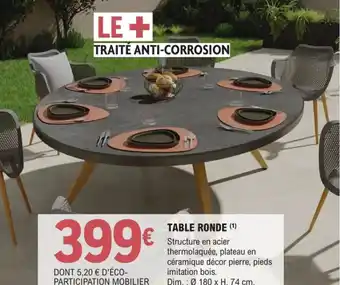 E.Leclerc Brico Table Ronde offre