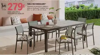 E.Leclerc Brico Table Rectangulaire offre