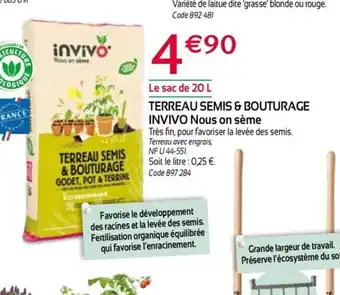 RAGT Jardin & Maison Terreau semis & Bouturage invivo offre