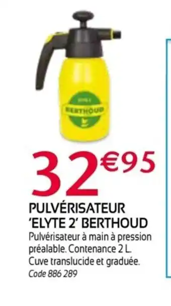 Pulverisateur elyte 2 berthoud