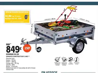 E.Leclerc L'Auto Remorque RB 200 offre