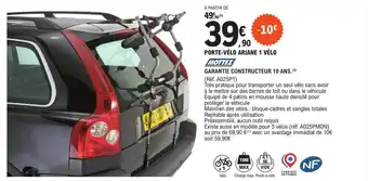 E.Leclerc L'Auto Porte velo ariane 1 velo offre