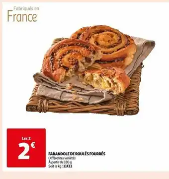 Auchan Farandole de roules fourres offre