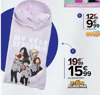 Carrefour Market Sweat fille offre