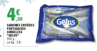E.Leclerc Sardines Entières Portugaises Surgelées offre