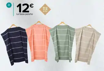 Fouta poncho