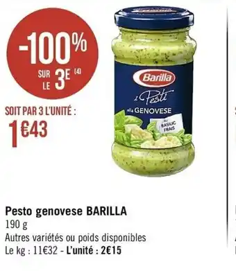 Pesto genovese Barilla