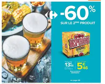 Carrefour Desperados bière aromatisée offre
