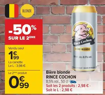 Rince cochon biĂšre blonde