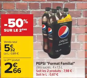 Carrefour Pepsi pepsi format familial offre
