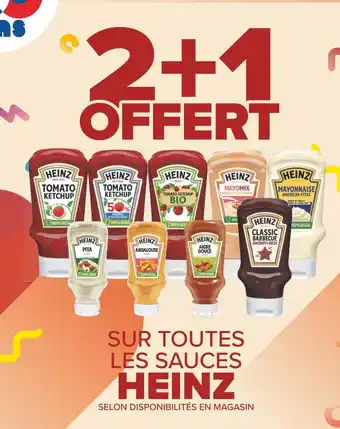 Carrefour Heinz 2+1 offert sur toutes les sauces heinz offre