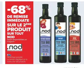 Carrefour Nod -68% de remise immédiate sur le 2ème produit sur tout nod offre