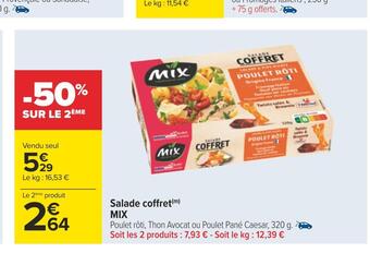 Carrefour Mix salade coffret offre
