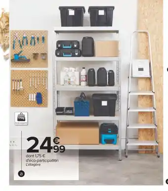 Carrefour Étagère charges lourdes 5 tablettes offre