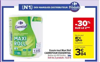Carrefour Market Carrefour esssential essuie-tout maxi roll offre