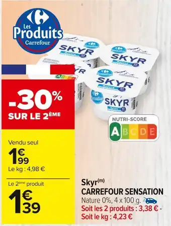 Carrefour Market Carrefour sensation skyr offre
