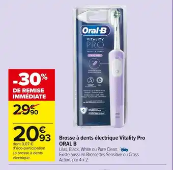Carrefour Market Oral b brosse à dents électrique vitality pro offre