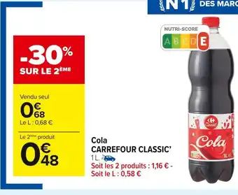 Carrefour Market Carrefour classic’ cola offre