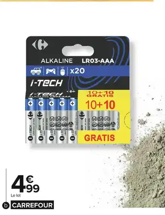 Carrefour Market Carrefour i-tech lot 10 piles + 10 offertes offre