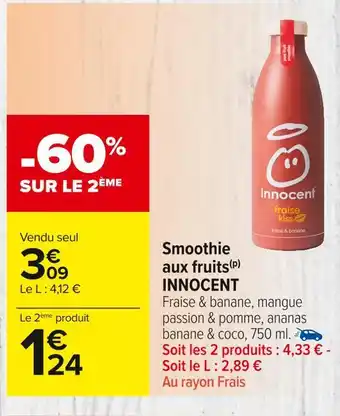 Innocent smoothie aux fruits