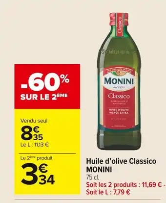Monini huile d’olive classico