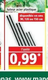 Norma Tuteur acier plastique offre
