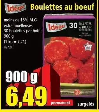 Norma Boulettes au boeuf offre