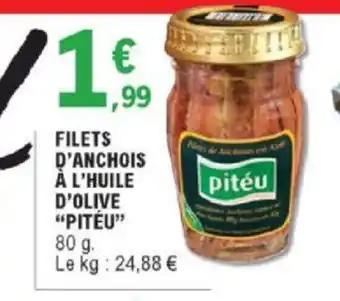 E.Leclerc Filets d'Anchois à l'Huile d'Olive offre