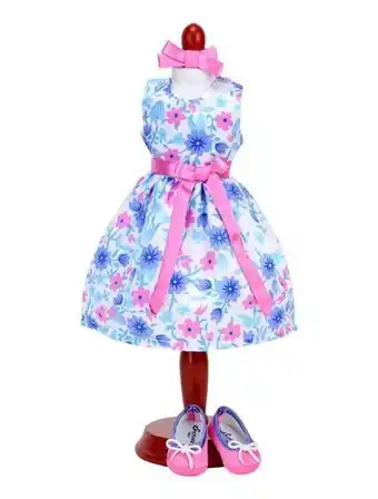 KIABI Sophia's - poupée 14,5 - robe de soirée en satin, nœud à cheveux et ballerines offre