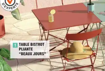 E.Leclerc Brico Table Bistrot Pliante Beaux Jours offre