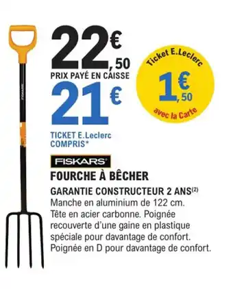 E.Leclerc Brico Fourche à Bêcher offre