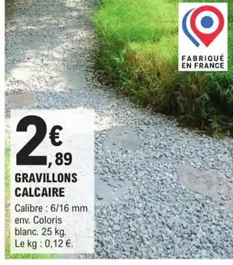 E.Leclerc Brico Gravillons Calcaire offre