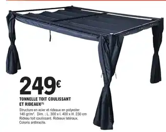 E.Leclerc Brico Tonnelle Toit Coulissant et Rideaux offre