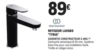 E.Leclerc Brico Mitigeur Lavabo Tyria offre