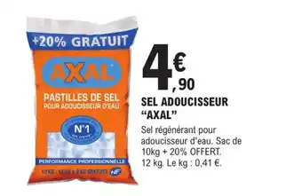 Sel Adoucisseur Axal