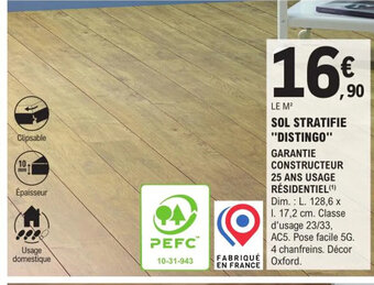 E.Leclerc Brico Sol Stratifie Distingo offre