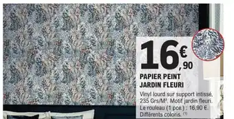 E.Leclerc Brico Papier Peint Jardin Fleuri offre