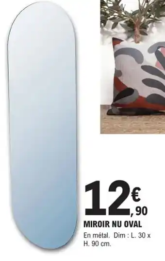 E.Leclerc Brico Miroir Nu Oval offre
