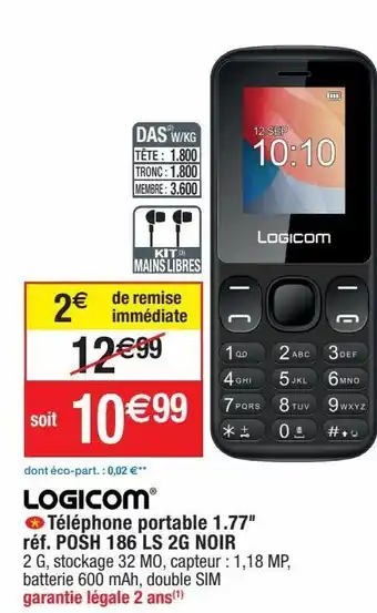 Téléphone portable logicom